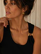 Top Negro Mujer con Hebilla Dorada - Miniatura 3