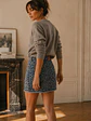 Falda Mezclilla Mujer Celeste con Animal Print - Miniatura 5