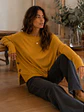 Sweater Manga Murciélago Mujer con Botones Laterales  - Miniatura 2