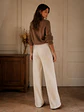 Pantalón Lanilla Canuton Tiro Alto Mujer - Miniatura 9