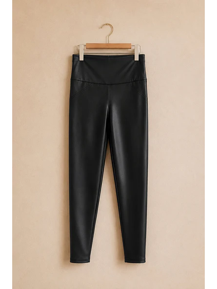 Calzas Eco Cuero Forradas Térmicas Negro 12