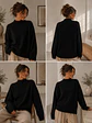 Sweater Oversize Básico Mujer Tendencia - Miniatura 6