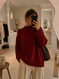 Sweater Oversize Básico Mujer Tendencia - Miniatura 7