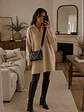 Vestido Lanilla Mujer Beige con Gorro Invierno 2026 - Miniatura 1