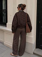 Chaqueta Bomber Gamuza Animal Print Mujer - Miniatura 7
