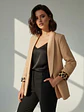 Blazer Sastre Forro Animal Print Mujer - Miniatura 1