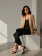Blazer Sastre Forro Animal Print Mujer - Miniatura 4