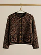 Chaqueta Leopardo Botones Dorados Mujer  - Miniatura 5