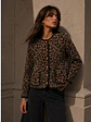 Chaqueta Leopardo Botones Dorados Mujer  - Miniatura 6