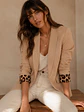 Blazer Mujer con Forro Animal Print Estilo Sastre - Miniatura 1