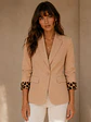 Blazer Mujer con Forro Animal Print Estilo Sastre - Miniatura 2