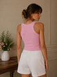 Top Rosado Mujer con Hebilla Dorada - Miniatura 3