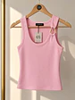 Top Rosado Mujer con Hebilla Dorada - Miniatura 6