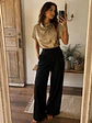 Blusa Metalizada Dorada con Lazo Mujer - Miniatura 4