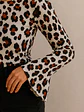 Polera Animal Print Blanco Mujer Manga Larga Acampanada - Miniatura 7