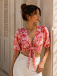 Top Floreado Mujer 3 formas Viscosa Multiforma - Miniatura 2