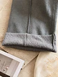 Pantalón Palazzo Gris Forrado Térmico Mujer - Miniatura 3