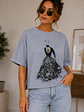 Polera Oversize Estampado Silueta con Perlas Mujer - Miniatura 12