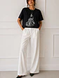 Polera Oversize Estampado Silueta con Perlas Mujer - Miniatura 7