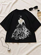 Polera Oversize Estampado Silueta con Perlas Mujer - Miniatura 17