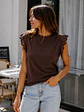 Polera Básica Algodón Manga Encaje Cuello Redondo Mujer - Miniatura 7
