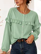 Blusa Verde Menta Mujer con Vuelos - Miniatura 1