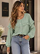 Blusa Verde Menta Mujer con Vuelos - Miniatura 4