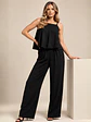 Conjunto Negro Tableado Palazzo Mujer - Miniatura 1