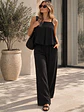 Conjunto Negro Tableado Palazzo Mujer - Miniatura 8