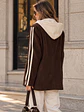  Chaqueta Blazer Cotelé Café con Capucha Desmontable - Miniatura 2