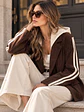 Chaqueta Blazer Cotelé Café con Capucha Desmontable - Miniatura 3