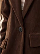  Chaqueta Blazer Cotelé Café con Capucha Desmontable - Miniatura 7