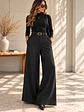 Pantalón Palazzo Sastrero Mujer con Cinturón Talla L - Miniatura 3