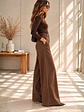 Pantalón Palazzo Sastrero Mujer con Cinturón Talla L - Miniatura 7