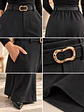 Pantalón Palazzo Sastrero Mujer con Cinturón Talla L - Miniatura 2