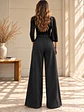 Pantalón Palazzo Sastrero Mujer con Cinturón Talla L - Miniatura 4
