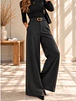 Pantalón Palazzo Sastrero Mujer con Cinturón Talla L - Miniatura 1