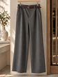 Pantalón Sastrero Mujer Lanilla con Pinzas y cinturón - Miniatura 5