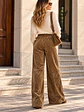 Pantalón Palazzo Terciopelo con Brillos Mujer  - Miniatura 8