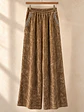 Pantalón Palazzo Terciopelo con Brillos Mujer  - Miniatura 9