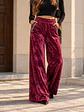 Pantalón Palazzo Terciopelo con Brillos Mujer  - Miniatura 12