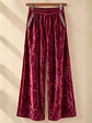 Pantalón Palazzo Terciopelo con Brillos Mujer  - Miniatura 17