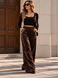 Pantalón Palazzo Terciopelo con Brillos Mujer  - Miniatura 18