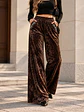 Pantalón Palazzo Terciopelo con Brillos Mujer  - Miniatura 19