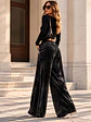 Pantalón Palazzo Terciopelo con Brillos Mujer  - Miniatura 3