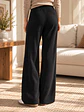 Pantalón Palazzo Térmico Forrado Mujer con Canalé Lateral - Miniatura 15