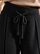 Pantalón Palazzo Térmico Forrado Mujer con Canalé Lateral - Miniatura 17