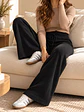 Pantalón Palazzo Térmico Forrado Mujer con Canalé Lateral - Miniatura 18