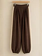 Conjunto Buzo Café Mujer con Franjas Crema - Miniatura 7