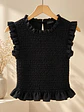 Top Fruncido Elasticado Mujer Vuelos - Miniatura 4